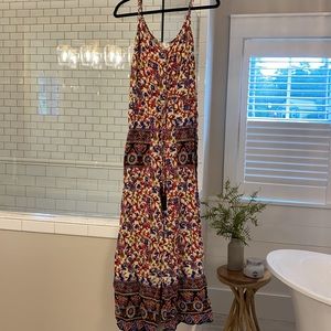 Floral pant romper